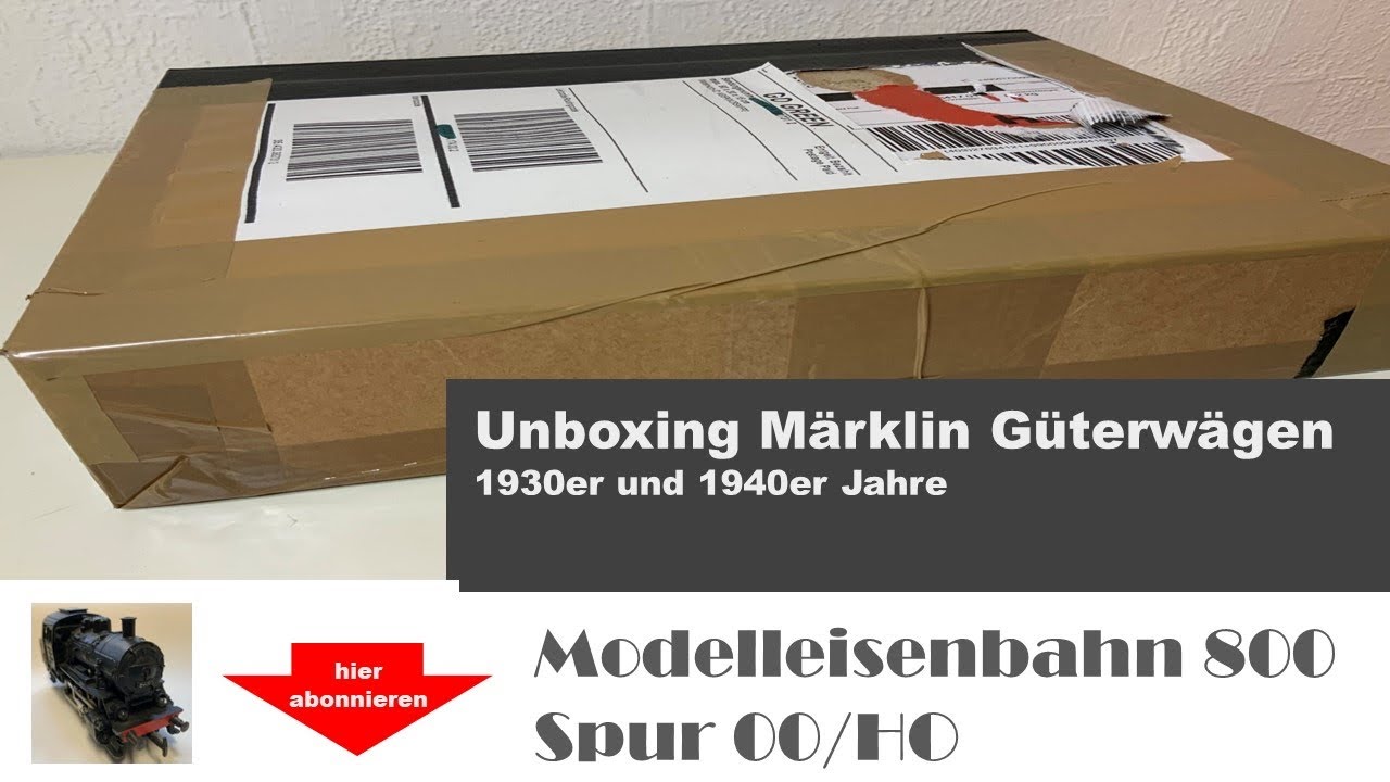Unboxing Märklin 800 Güterwägen aus den 30er Jahren 374, 367, 364, 372, 382, 389 Ochsenkopfwagen