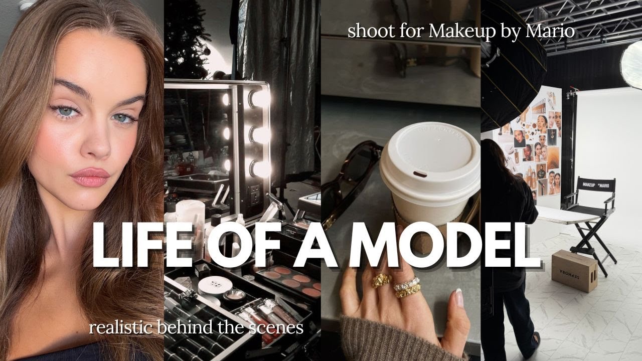 life of a model ♡ shoot for Makeup By Mario, realistic behind the scenes, back into my routine