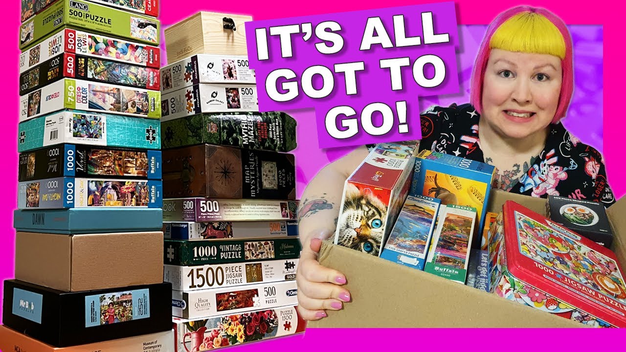 Declutter time - spring cleaning my puzzle collection!