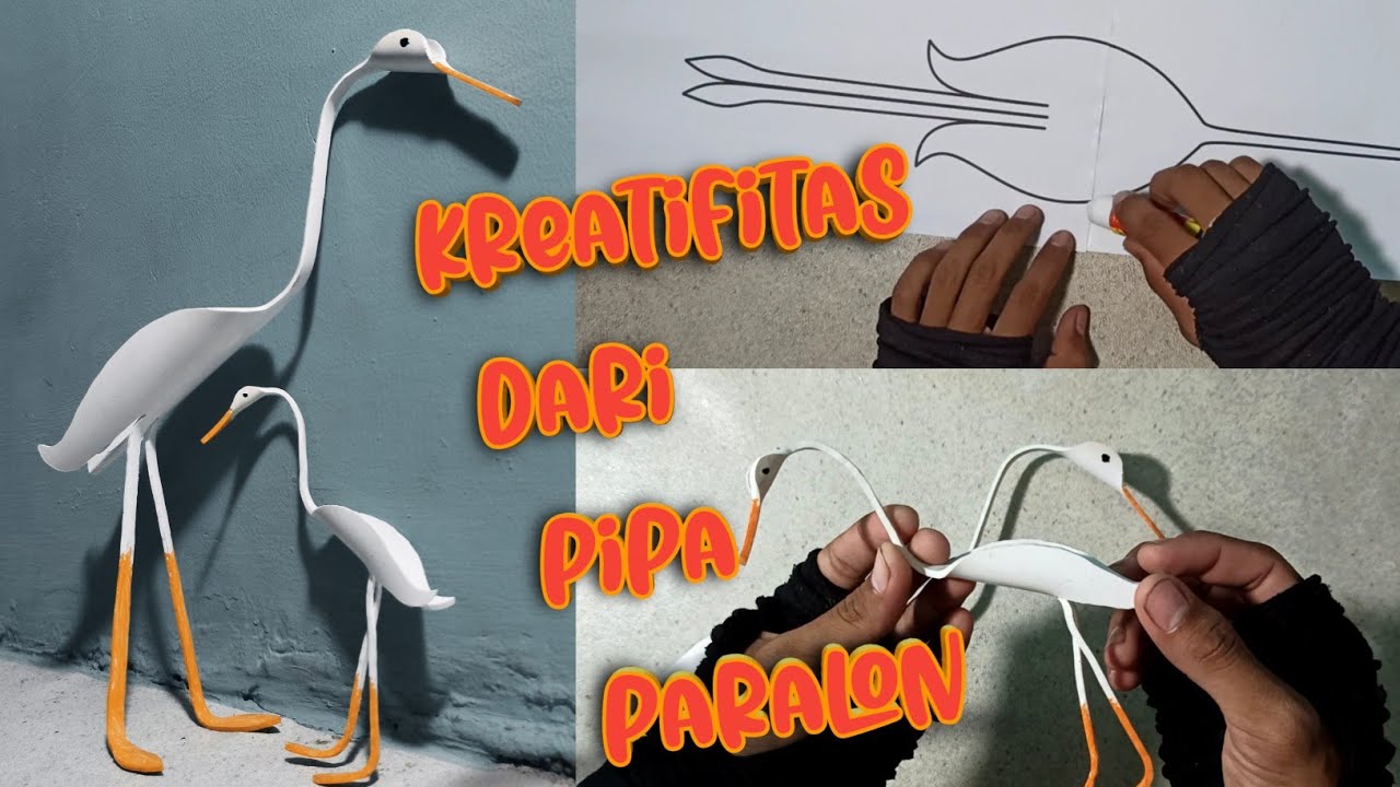 CREATIVE IDEAS FROM PVC PIPE | MINIATURE OF DUCK FROM USED PVC PIPE