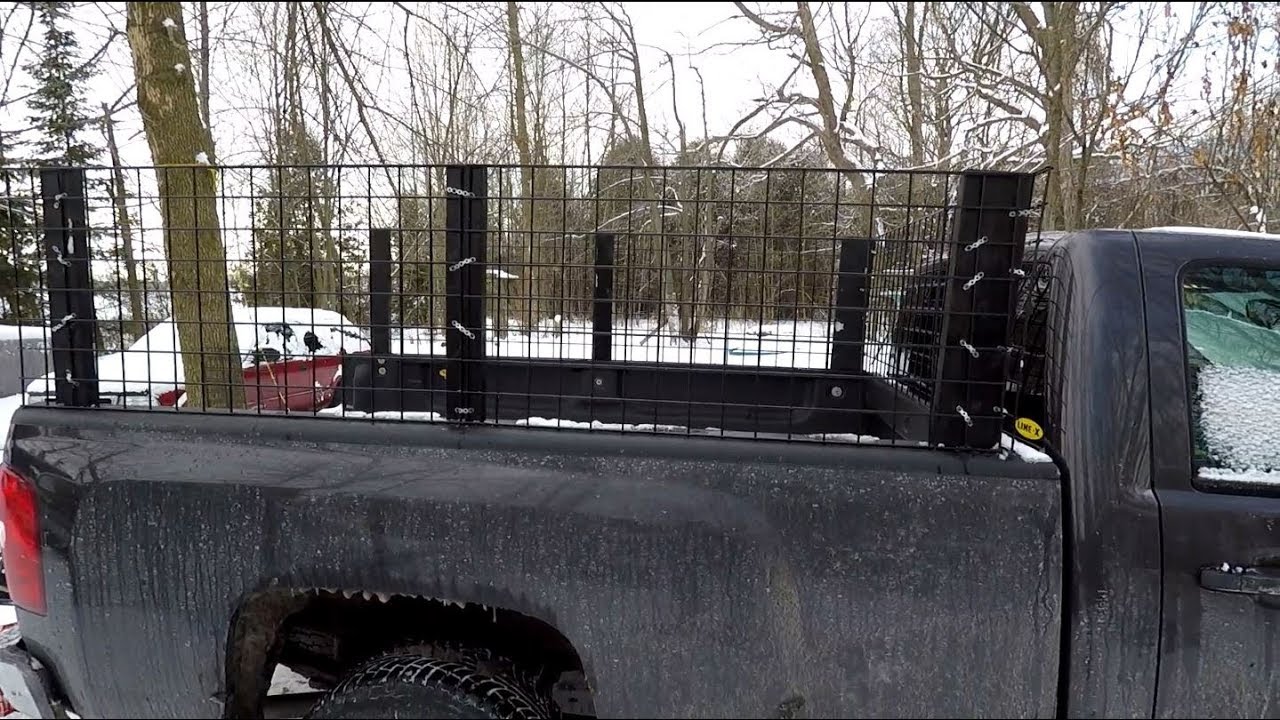 Setting up new side racks on the pickup truck. Landscapers Rack.