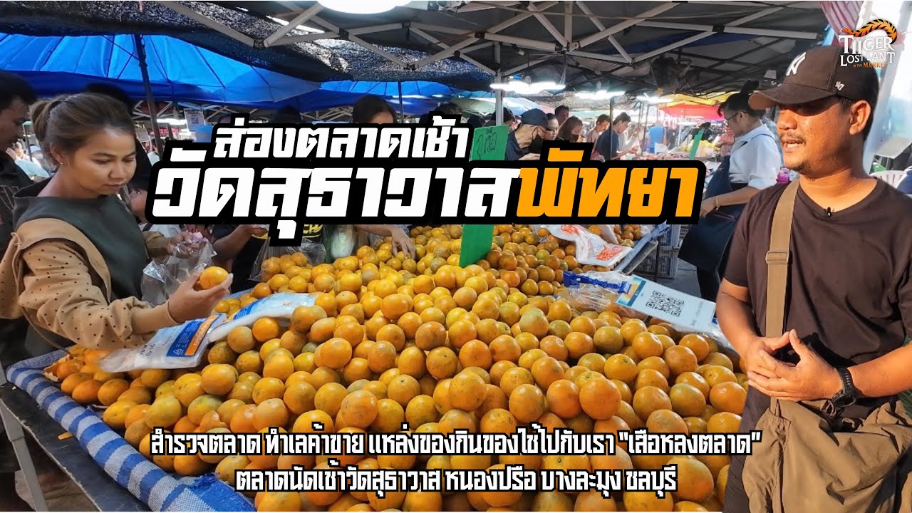 ส่องตลาดเช้าวัดสุธาวาสพัทยา |หนองปรือ บางละมุงพัทยา