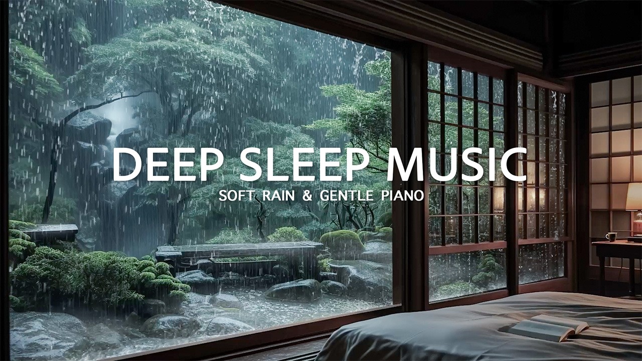 Relaxing Piano Rain Ambience – Deep Sleep Music for Calm Mind & Study