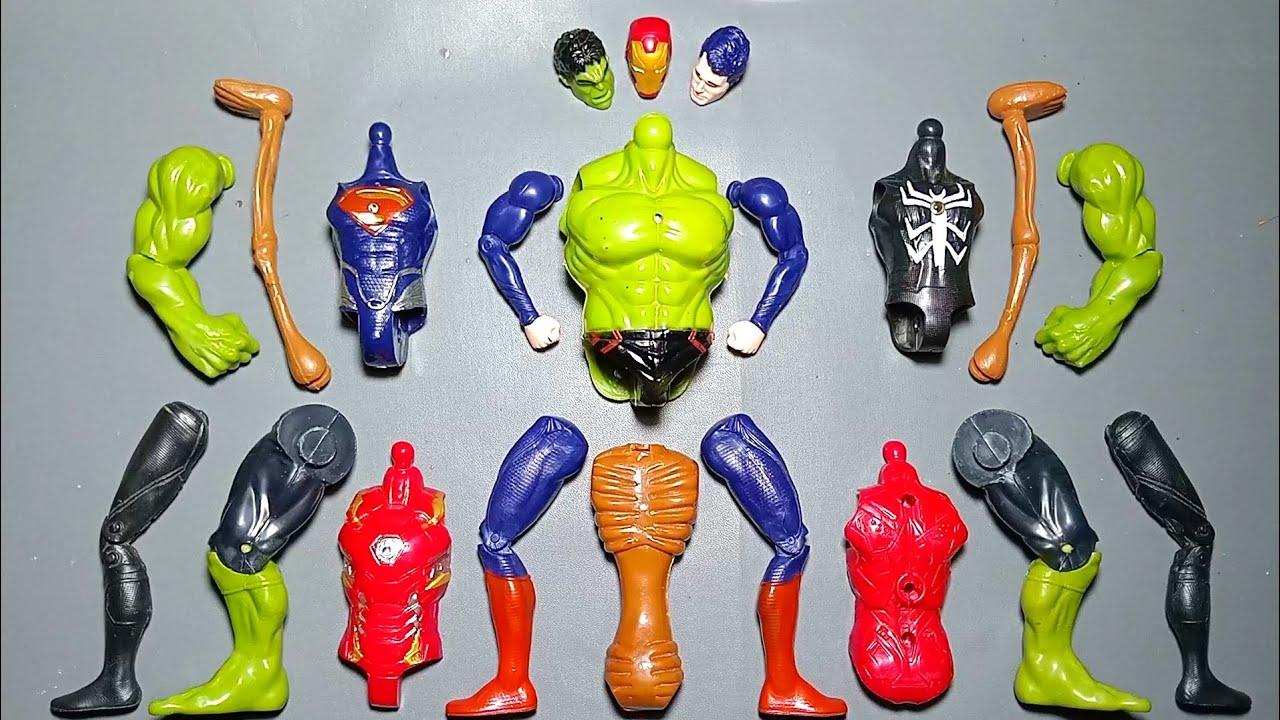 AVENGERS TOYS MARVEL'S SPIDER-MAN SUPERMAN VENOM IRONMAN SIREN HEAD HULKSMASH SUPERHERO TOYS 