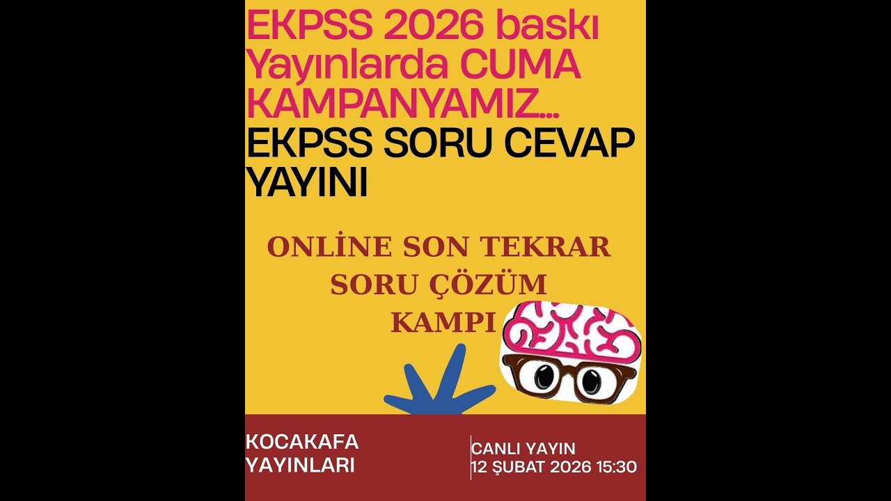 EKPSS Soru ve cevap yayını. EKPSS 2026 Baskı KONU ,SORU ve 24'lü DENEME SINAVLARINDA İNANILMAZ İNDİR