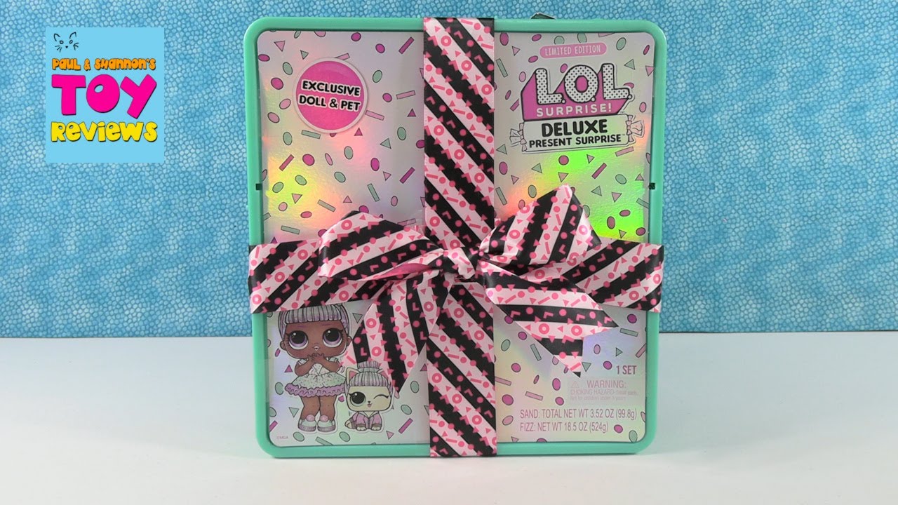 LOL Surprise Deluxe Present Surprise Limited Edition Exclusive Doll & Pet Unboxing | PSToyReviews