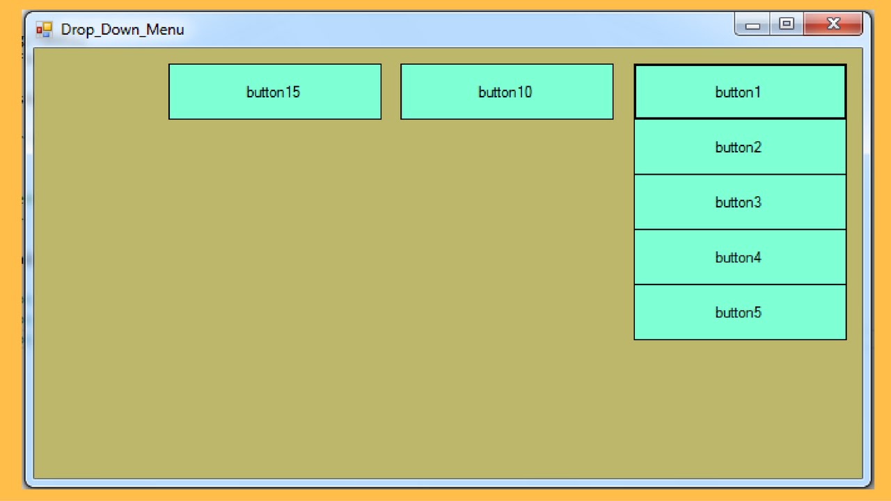 C# - How to Create a Drop Down Menu in C#  [ with source code ]