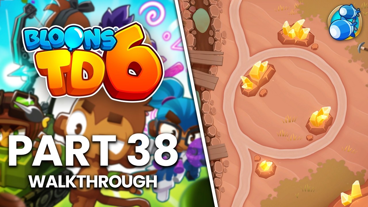 Bloons TD 6 - Part 38 | Three Mines 'Round Double HP MOABs (No Commentary Walkthrough)