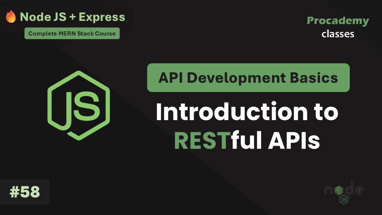 #58 REST Architecture & RESTful APIs Explained | Complete Node JS + Express Course with MongoDB