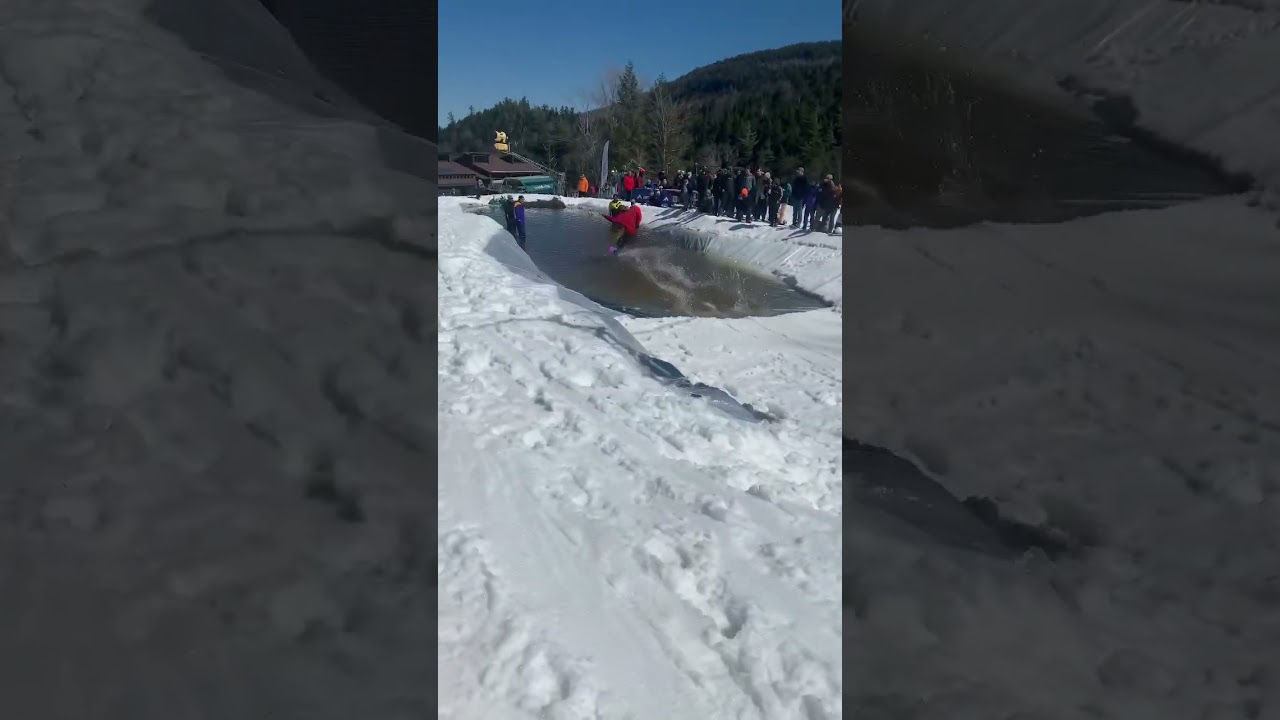 WhiteFace Mountain 🏔 pond snowboarding 🏂 