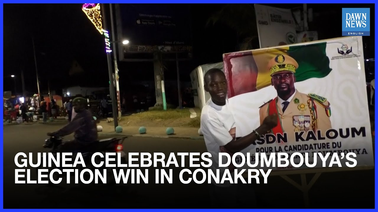 Guinea Celebrates Doumbouya&rsquo;s Election Win In Conakry | Dawn News English