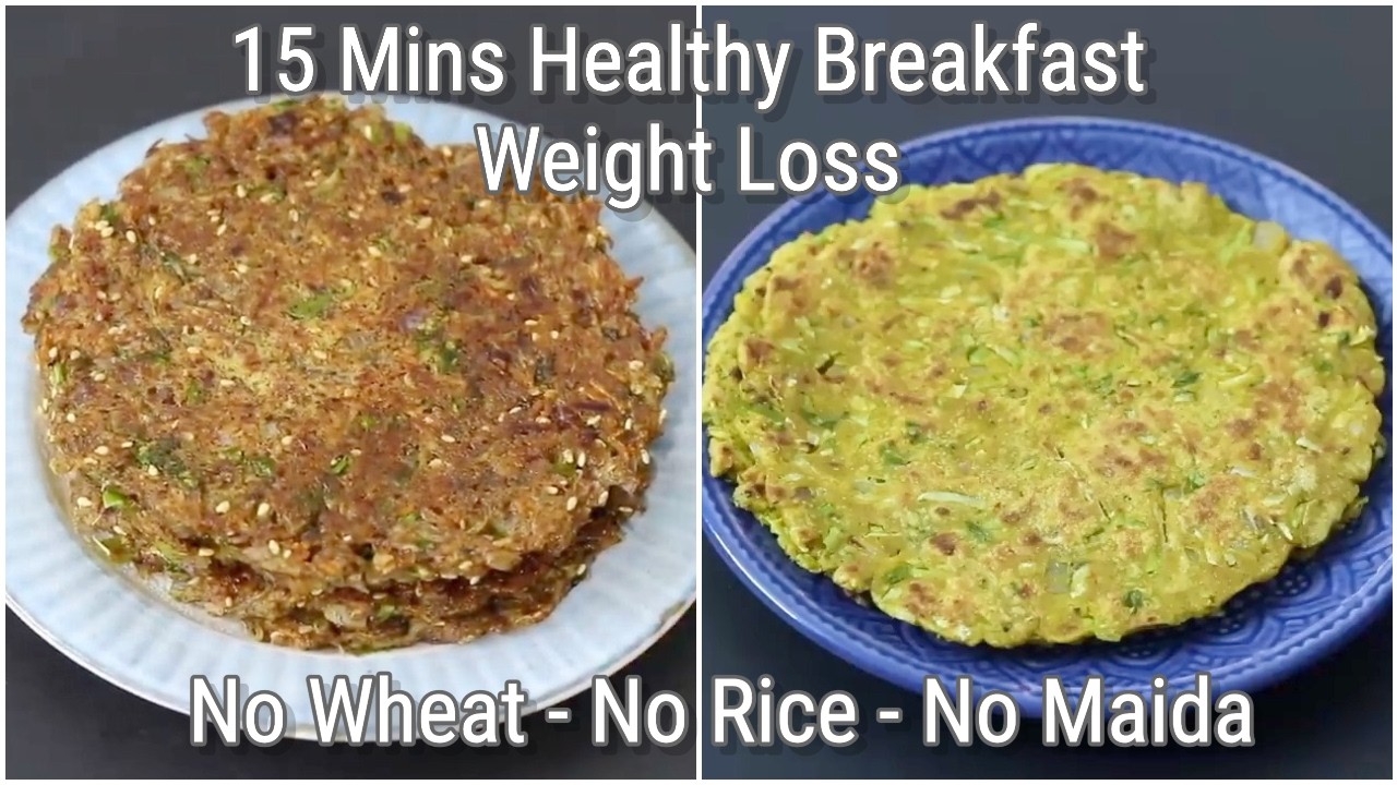 15 Minutes Instant Breakfast Recipes For Weight Loss - No Wheat, No Rice, No Maida - Millet Recipes