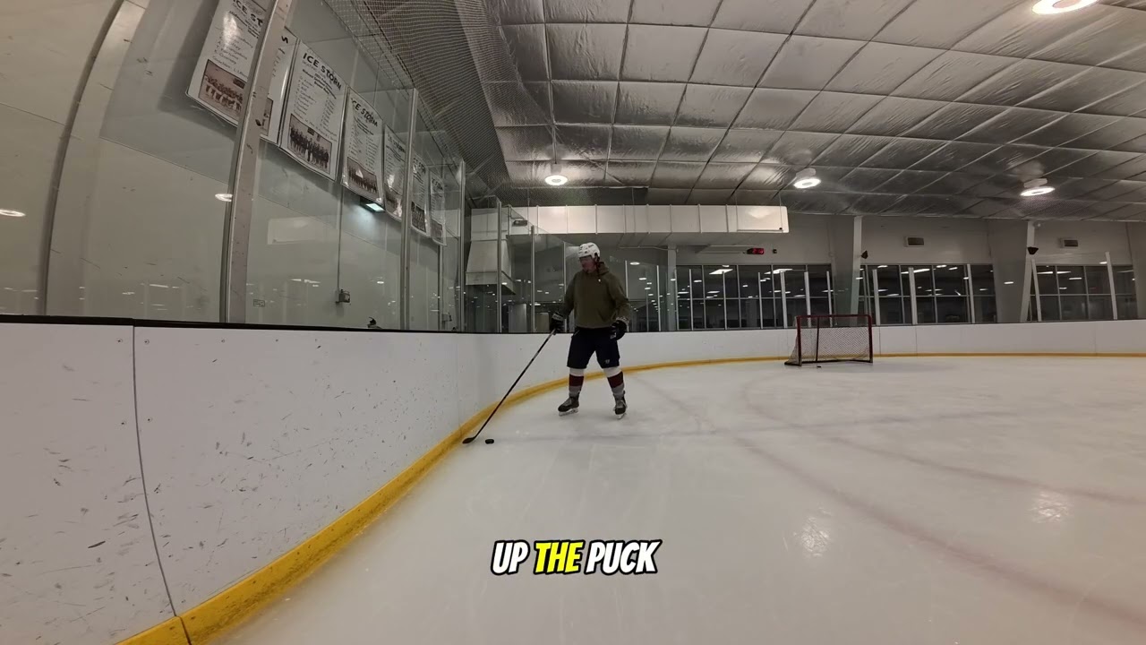 Body positioning practice in HOCKEY (Looking up ice)