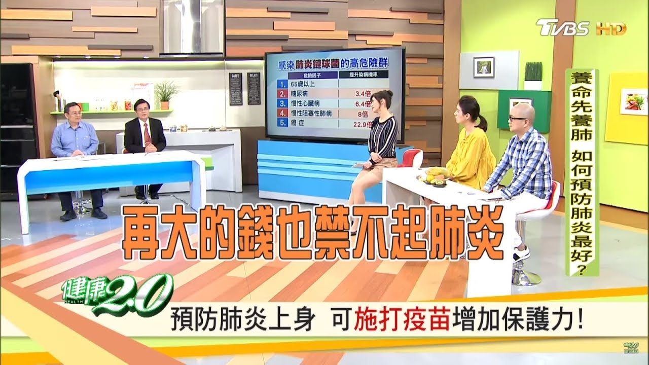 養命先養肺！預防肺炎上身，可施打疫苗增加保護力！健康2.0