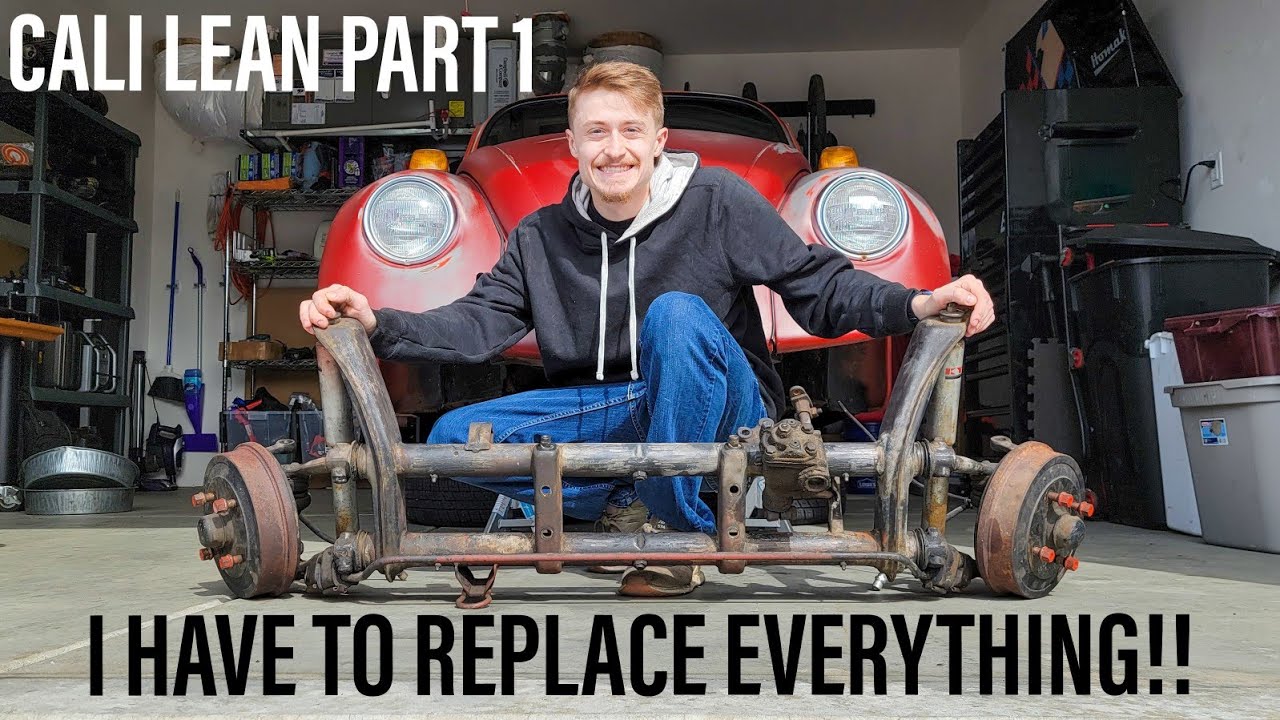 VW Bug Front Beam Removal and Inspection - Cal-Look Part 1