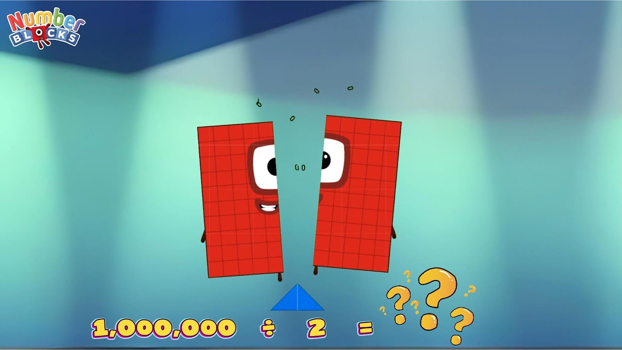 GIANT NUMBERBLOCKS DIVISION | DIVIDE SMALL AND BIG NUMBERS | LEARN TO COUNT | @ColorArt_id