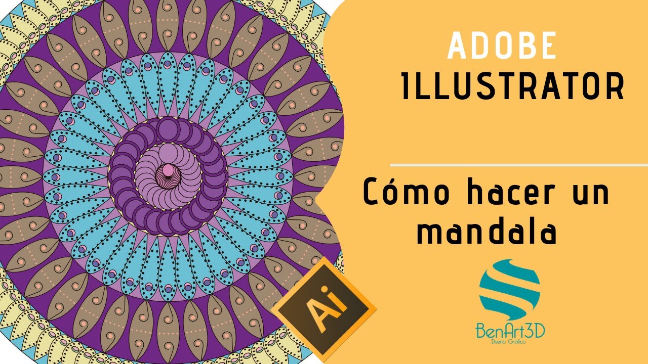 👁️&zwj;🗨️ C&oacute;mo hacer un mandala en Illustrator 👁️&zwj;🗨️