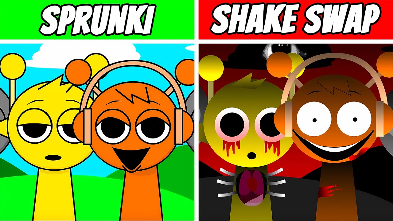 Incredibox Sprunki But Shake SWAP! Normal Vs Horror Version (New Mod)