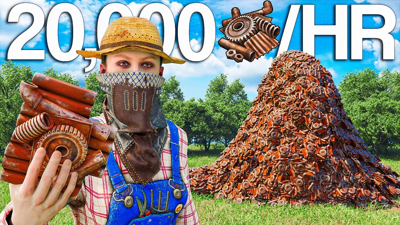 HOW TO GET 20,000 SCRAP AN HOUR VANILLA RUST! (NOT CLICKBAIT)