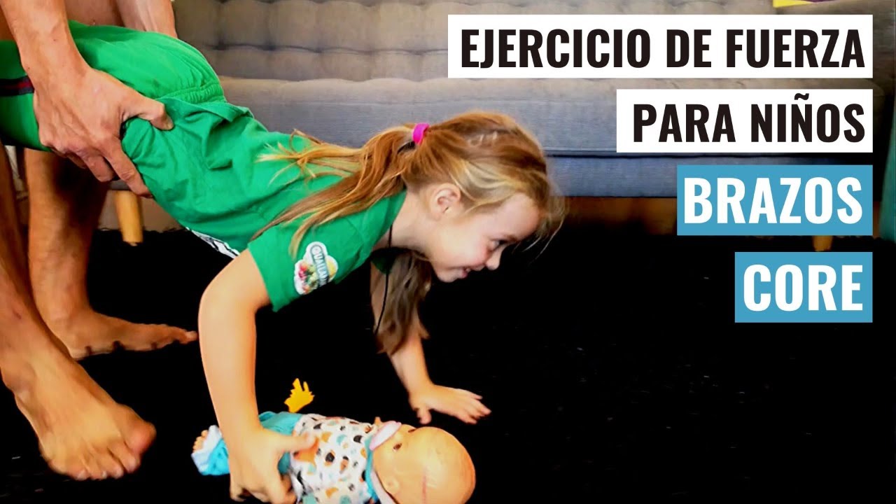 Ejercicio de fuerza para niños / FORTALECE BRAZOS Y CORE