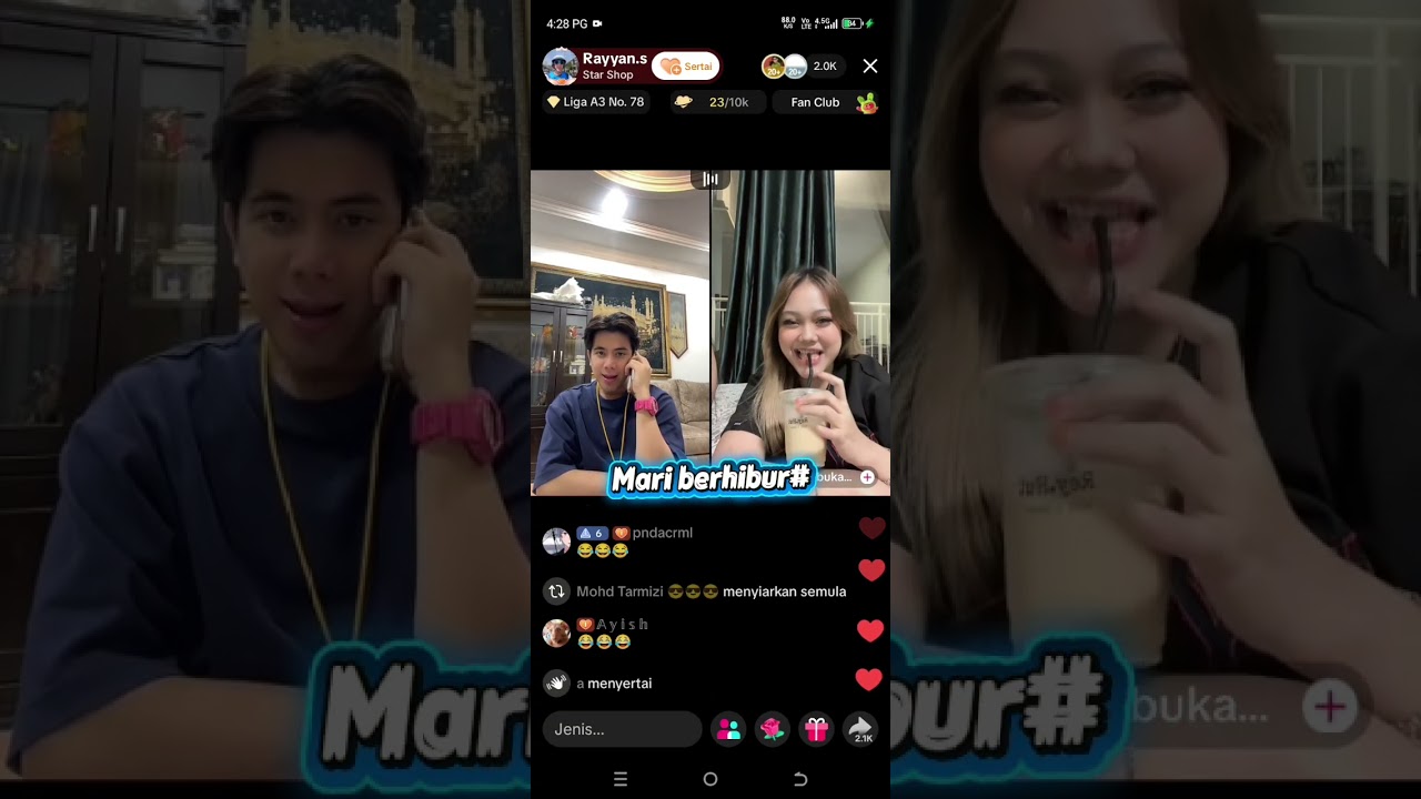 Live Rayyan s random...awak kenal dgn kwn saya, saya kenal dgn kawan awak🤣🤣🤣