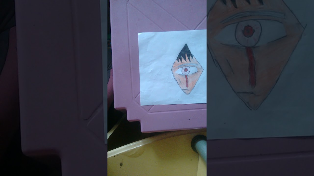 pintando Sharingan do Naruto - se escreva para mais desenhos