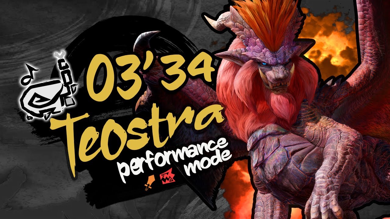 【MHRise】⭐7 Teostra Solo | Hunting Horn | 03'34