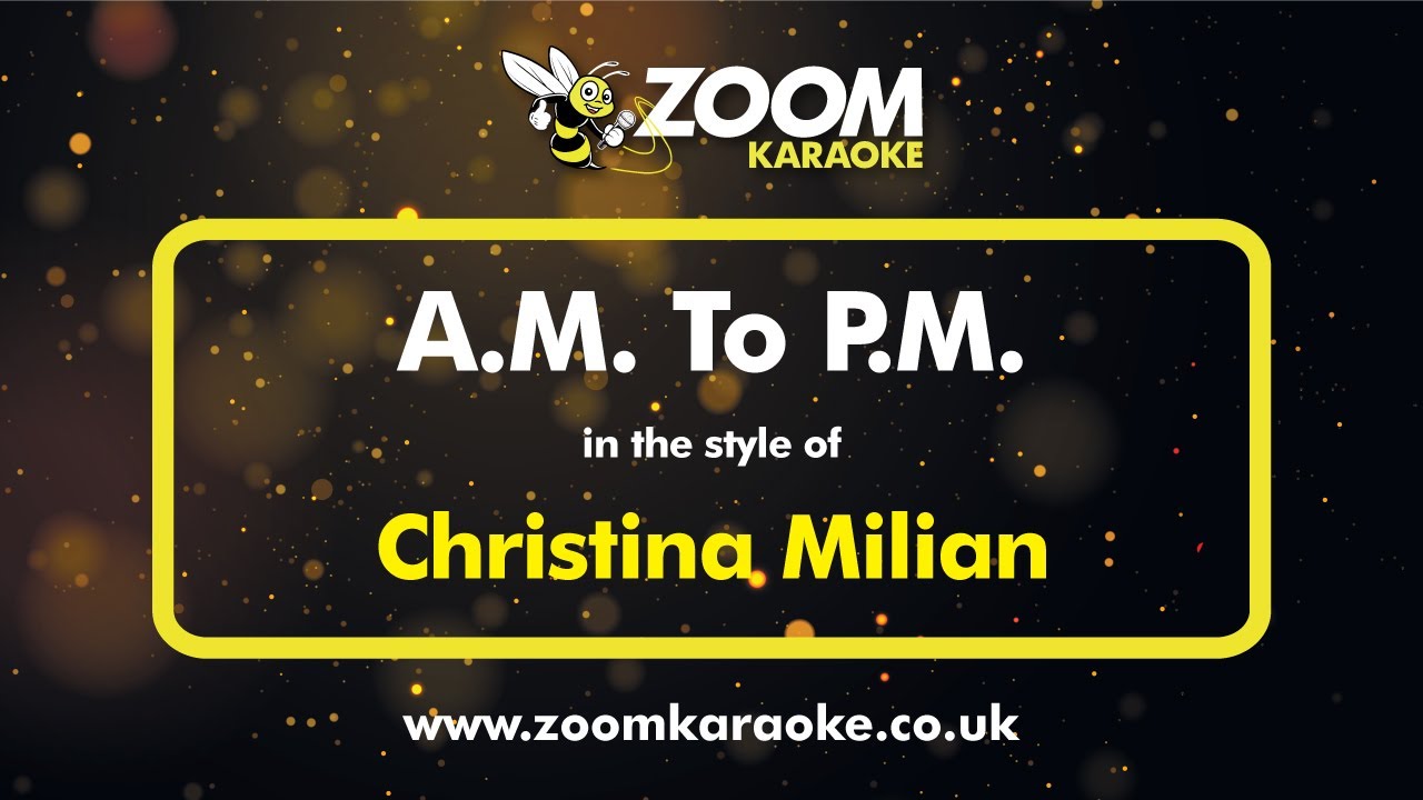 Christina Milian - AM To PM - Karaoke Version from Zoom Karaoke