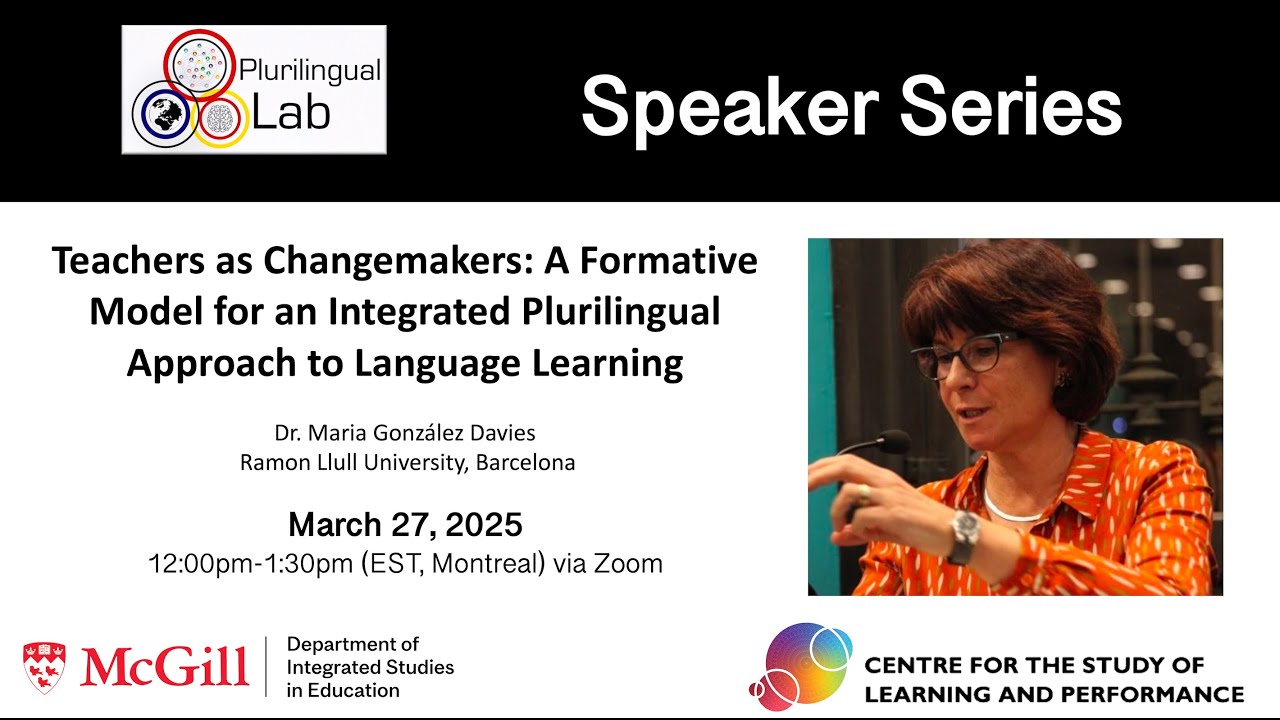 A Model for an Integrated Plurilingual Approach to Language Learning - Dr. Maria Gonzalez Davies