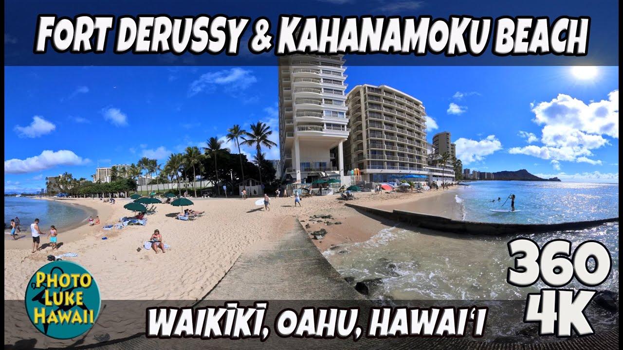 Waikiki Fort DeRussy & Kahanamoku Beach Walk 360 Virtual Walk December 2, 2022 Oahu Hawaii