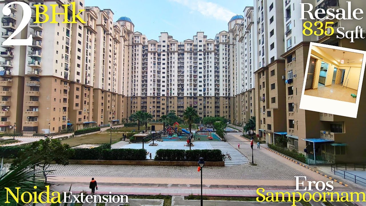 Eros sampoornam मैं Resale 835 sqft 2 BHk with park facing view