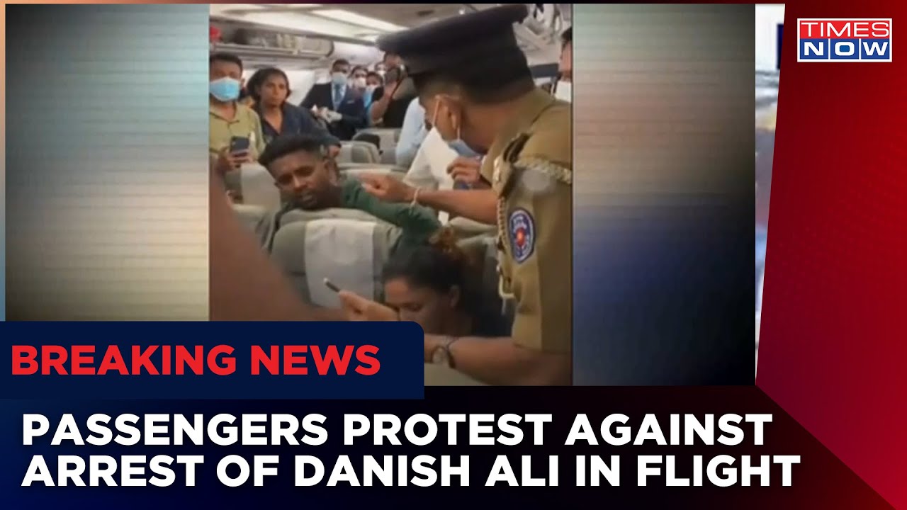 Dramatic Video From Lankan Flight, Passengers Protest Inside Flight As Officials Arrest Danish Ali