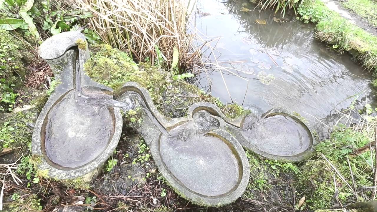 A Large Ovella Flowform Cascade. Rhythmic flow.