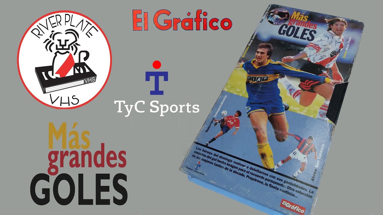 MAS GRANDES GOLES - EL GRAFICO VHS - River Plate VHS