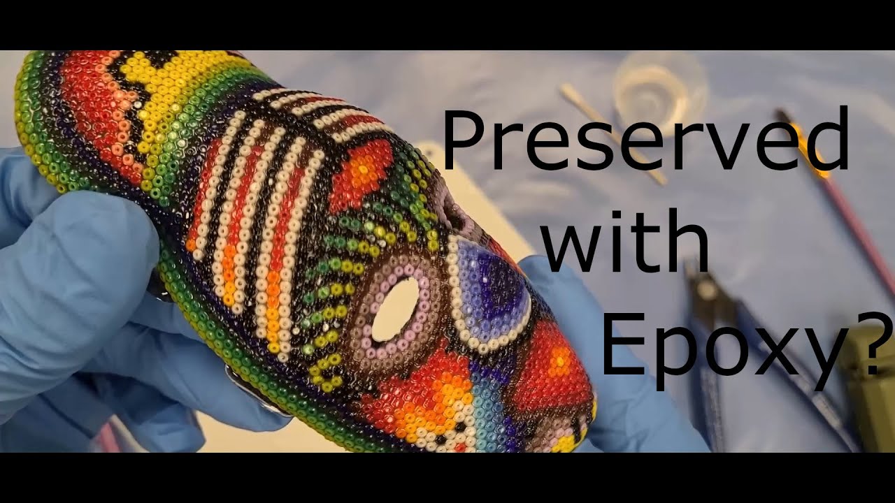 Preserving Huichol Bead Art With Clear Epoxy Resin