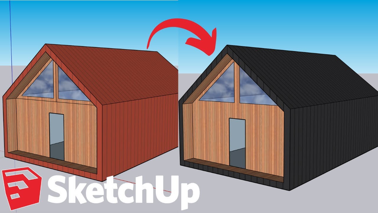 Change the Color of Materials in SketchUp