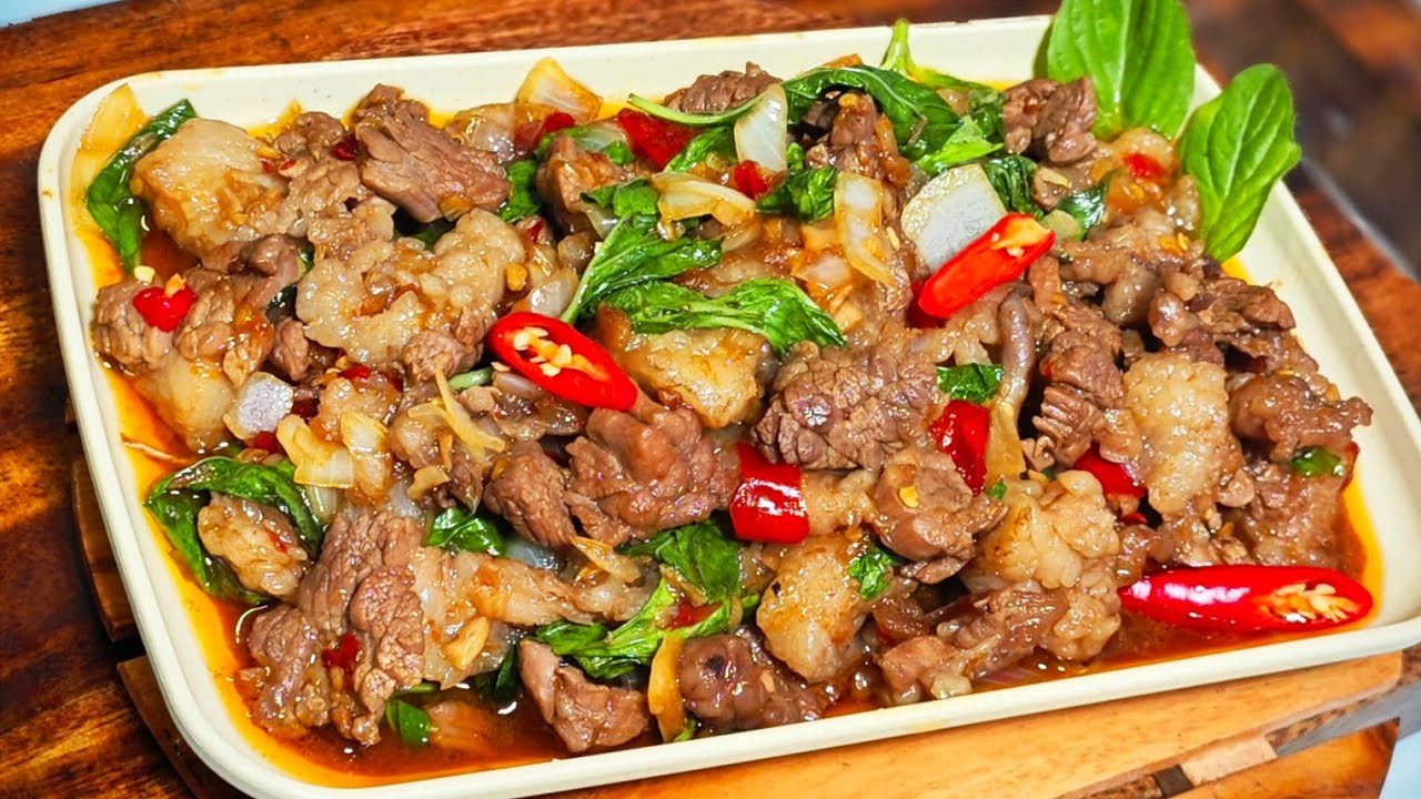 ឆាសាច់គោនាងវង តិចណាស់ដែលបានញ៉ាំម្ហូបឆ្ងាញ់ពិសេសនេះ Delicious food channel