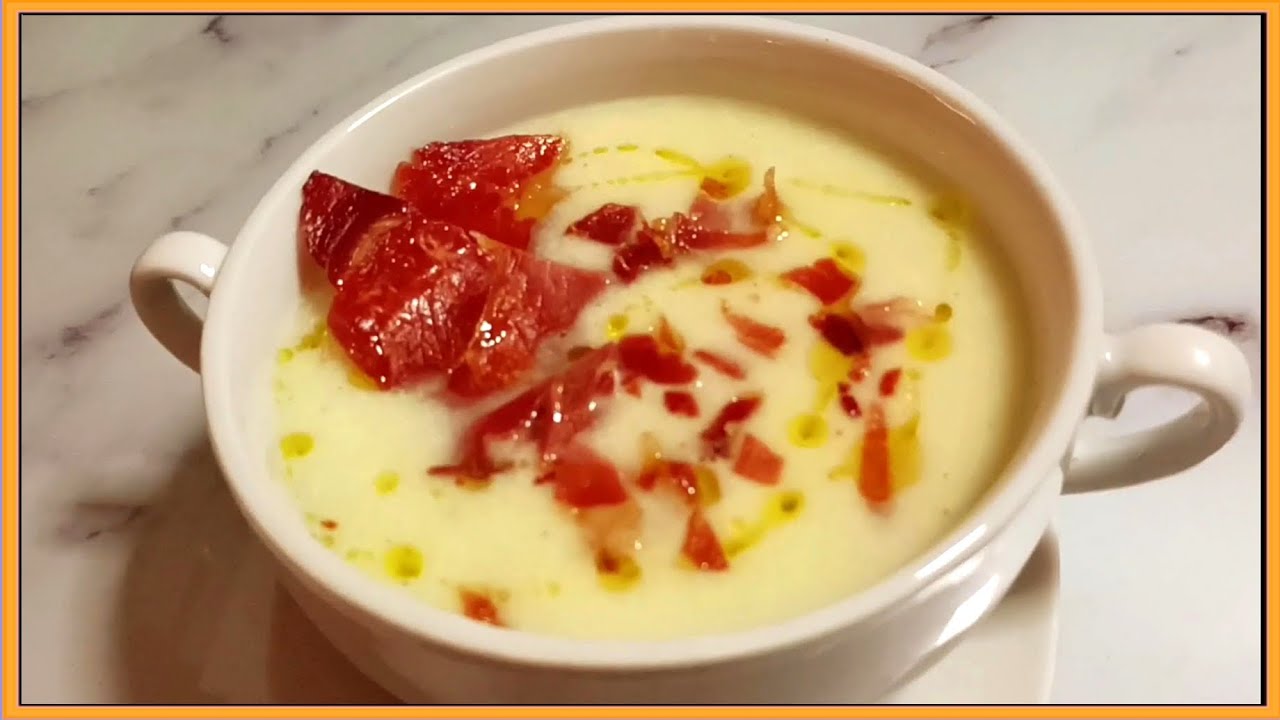 CREMA FRÍA DE MELÓN CON JAMÓN SERRANO 👌🤤