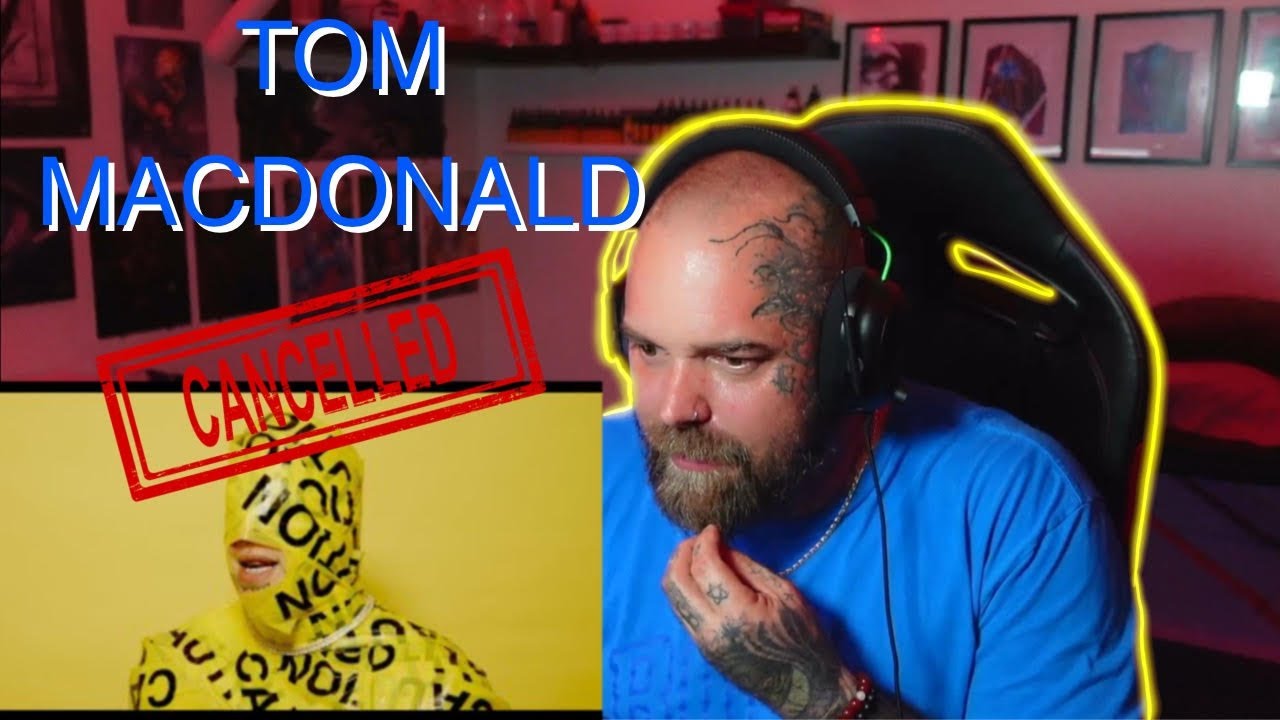 CANCELLED - TOM MACDONALD // Tattoo Artist Reacts