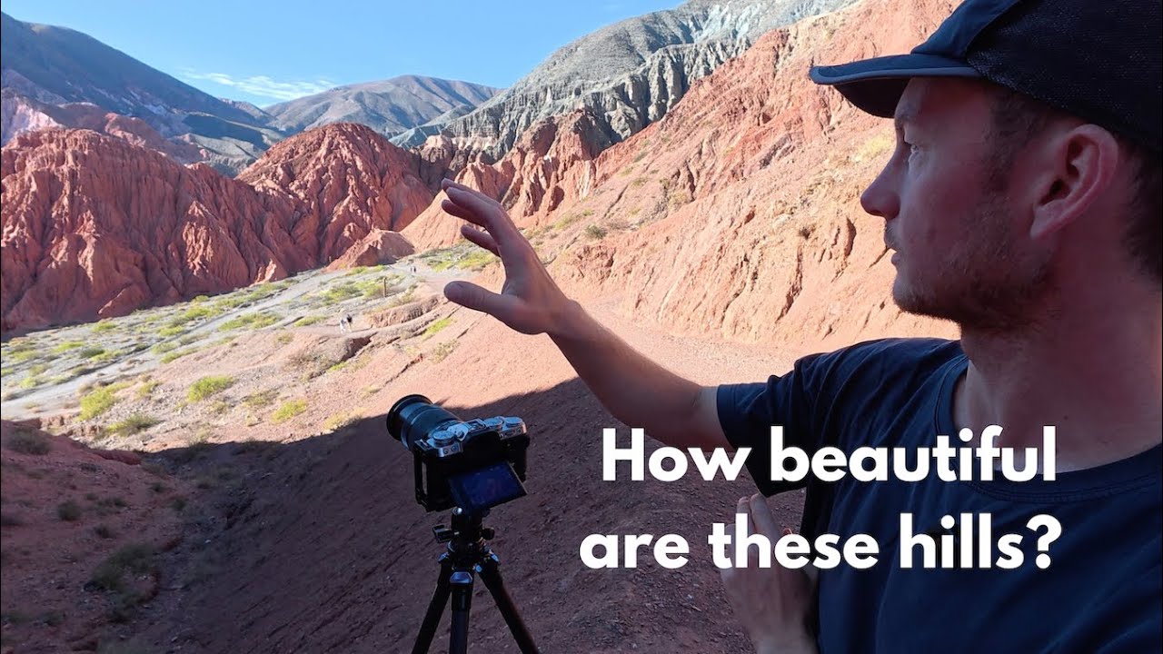 Landscape photography at the Seven Coloured Hills, Argentina