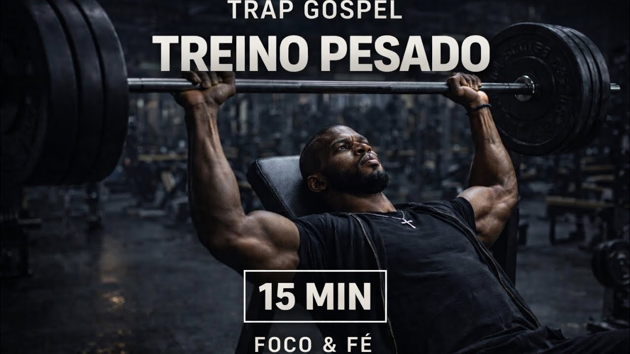 TREINO PESADO 15 MIN 🔥 Trap Gospel Para Academia (MOTIVACIONAL)