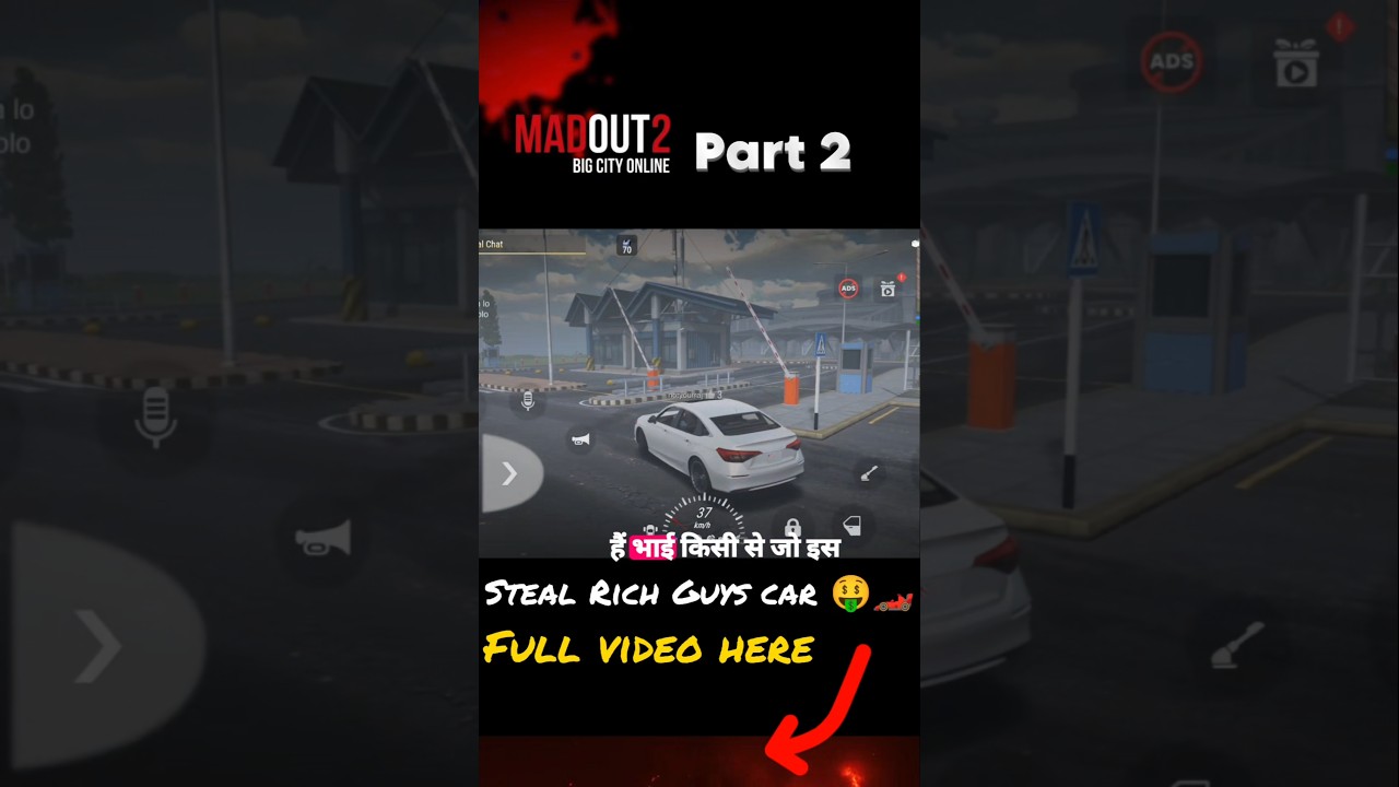 Stealing rich guys car 🤑🏎️ part 2 🤫 mad out 2 😎 full video here ↙️ 