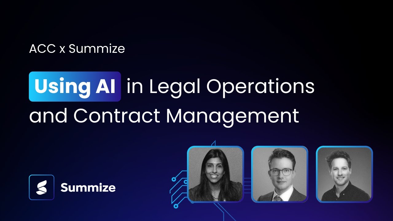 How to use AI in legal operations and contract management