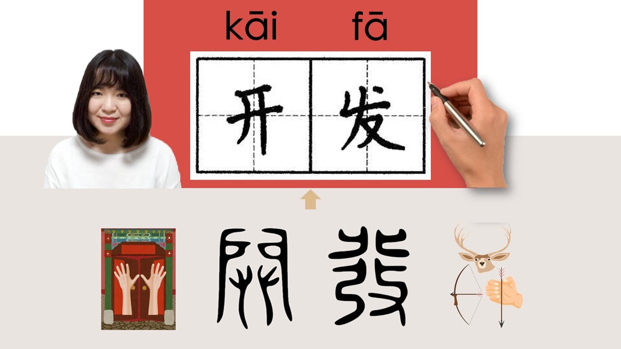 【NEW HSK5】/HSK5/开发/開發/kaifa_(develop, open up, exploit)How to Pronounce & Write Chinese  #newhsk3