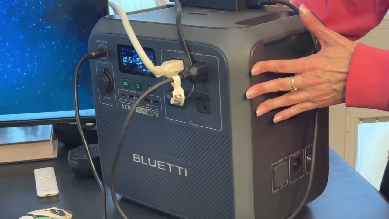 Как я использую электростанцию ​​BLUETTI AC180 с солнечными панелями