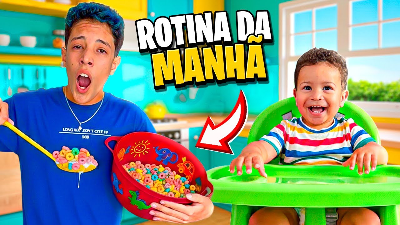 ROTINA DA MANHÃ DO HEITOR! *Henrique é um bom irmão?