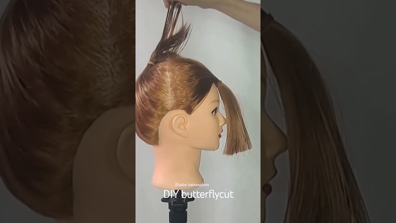 DIY butterfly haircut