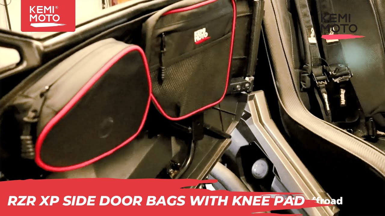 How to Install RZR XP 1000  Door Bags with Knee Pad | Kemimoto