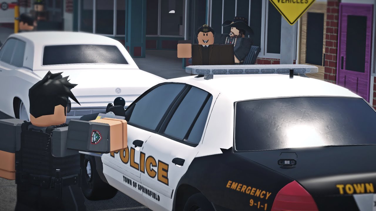 Day in the Life of a Springfield Police Officer! - ERLC Roblox