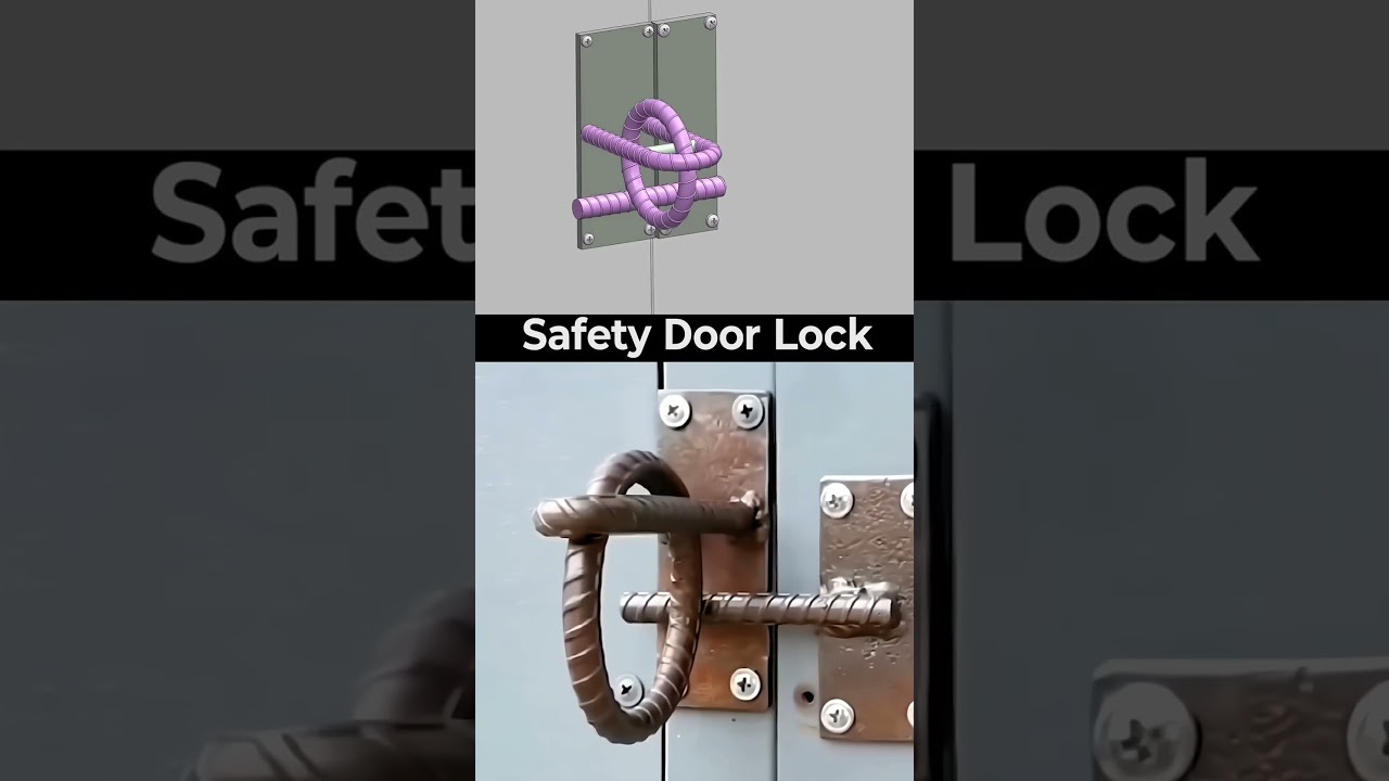 simple Homemade door lock idea / easy install door lock #technology #automobile #tech #doors #car